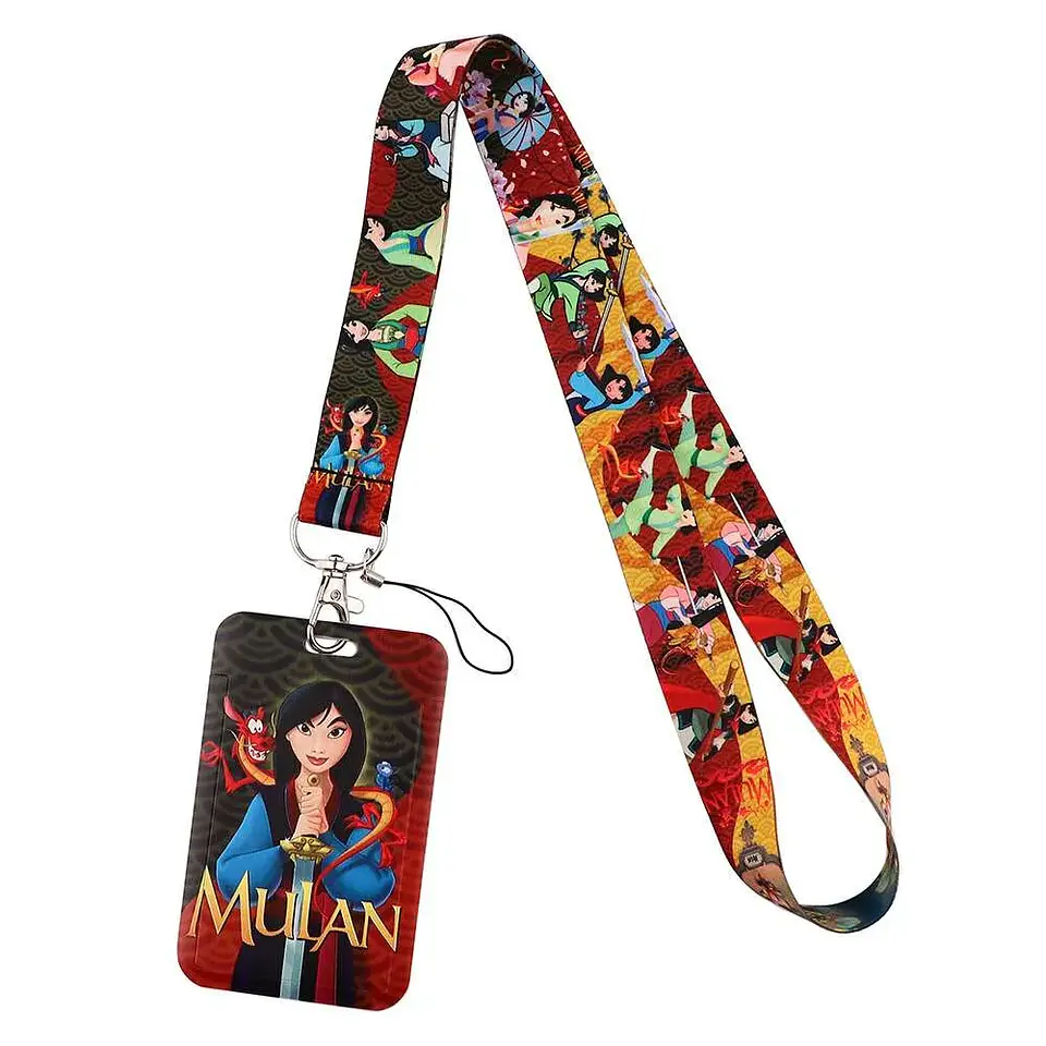 Preventa Portacredencial + Lanyard Mulan guerrera 3