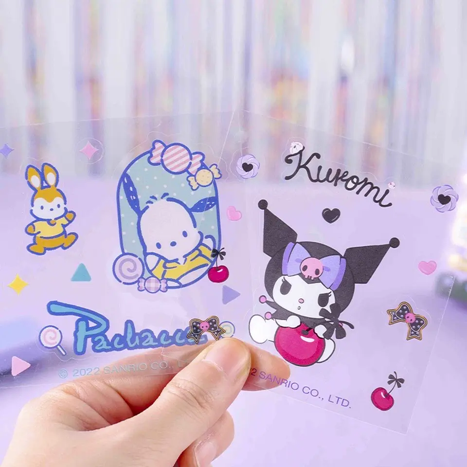 Preventa Set Kuromi En Caja De 60 Sticker Sanrio Pegatinas Decorativas 6