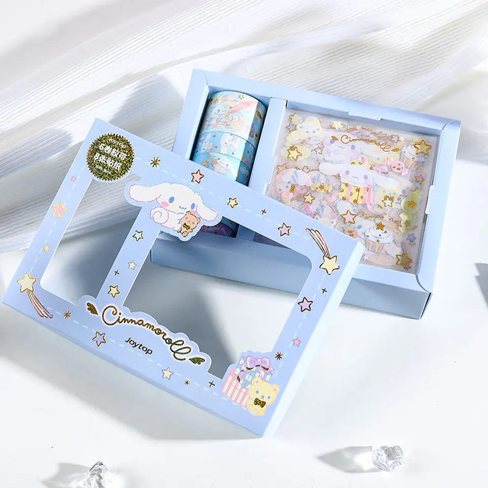 Preventa Set En Caja De Stickers + Rollos De Cintas Sanrio 5
