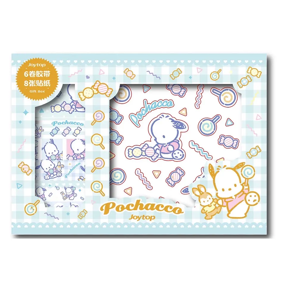 Preventa Set En Caja De Stickers + Rollos De Cintas Sanrio 9