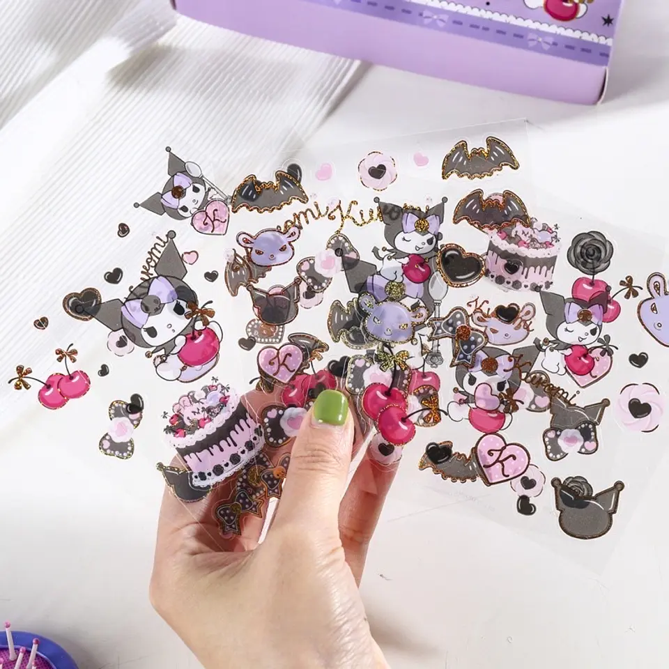 Preventa Set En Caja De Stickers + Rollos De Cintas Sanrio 4