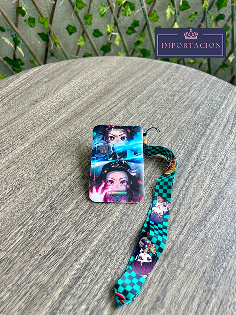 Preventa Portacredencial Vertical + Lanyard Demon Slayer