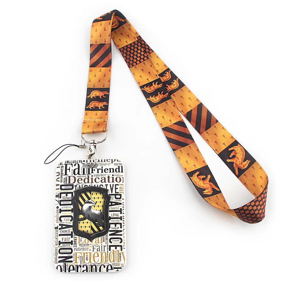 Preventa Portacredencial + Lanyard Hufflepuff Harry Potter 3