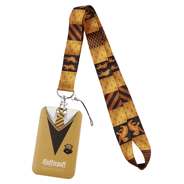 Preventa Portacredencial + Lanyard Uniforme Casas Harry Potter 7