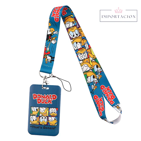 Preventa Portacredencial Vertical + Lanyard Donald Duck