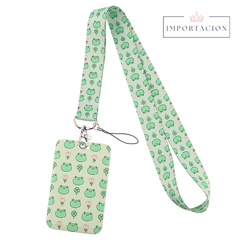 Preventa Portacredencial Vertical + Lanyard Sapito