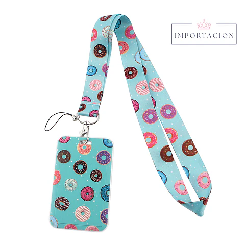 Preventa Portacredencial Vertical + Lanyard Donas