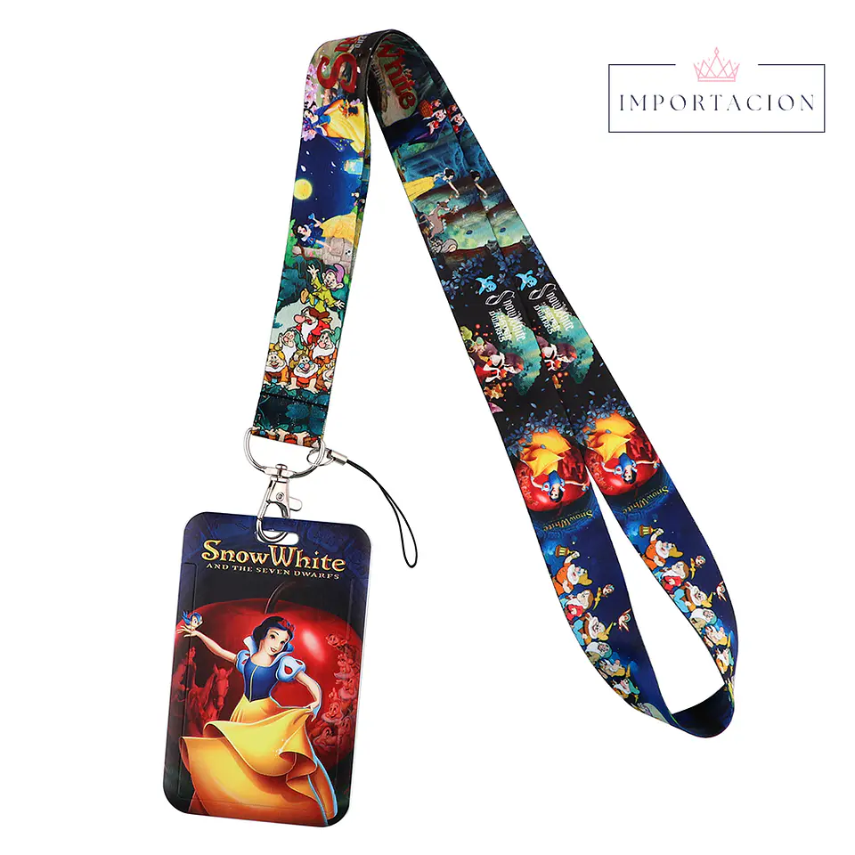 Preventa Portacredencial Vertical + Lanyard Blancanieves 1