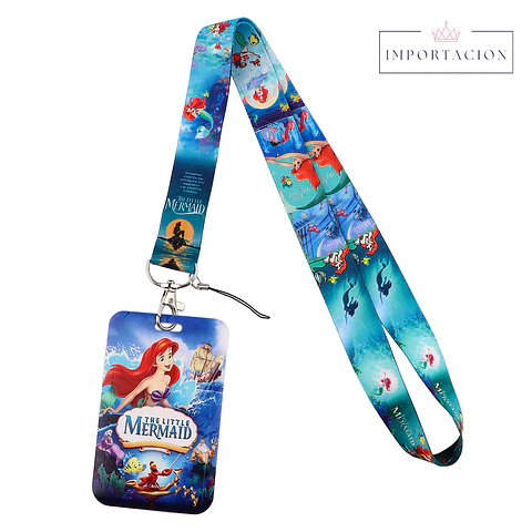 Preventa Portacredencial Vertical + Lanyard La Sirenita
