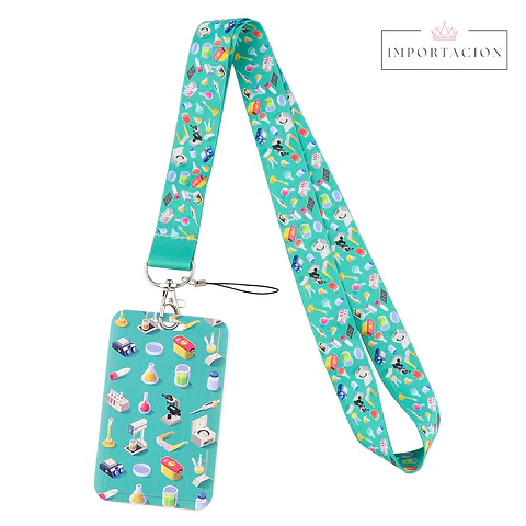 Preventa Portacredencial Vertical + Lanyard Laboratorio