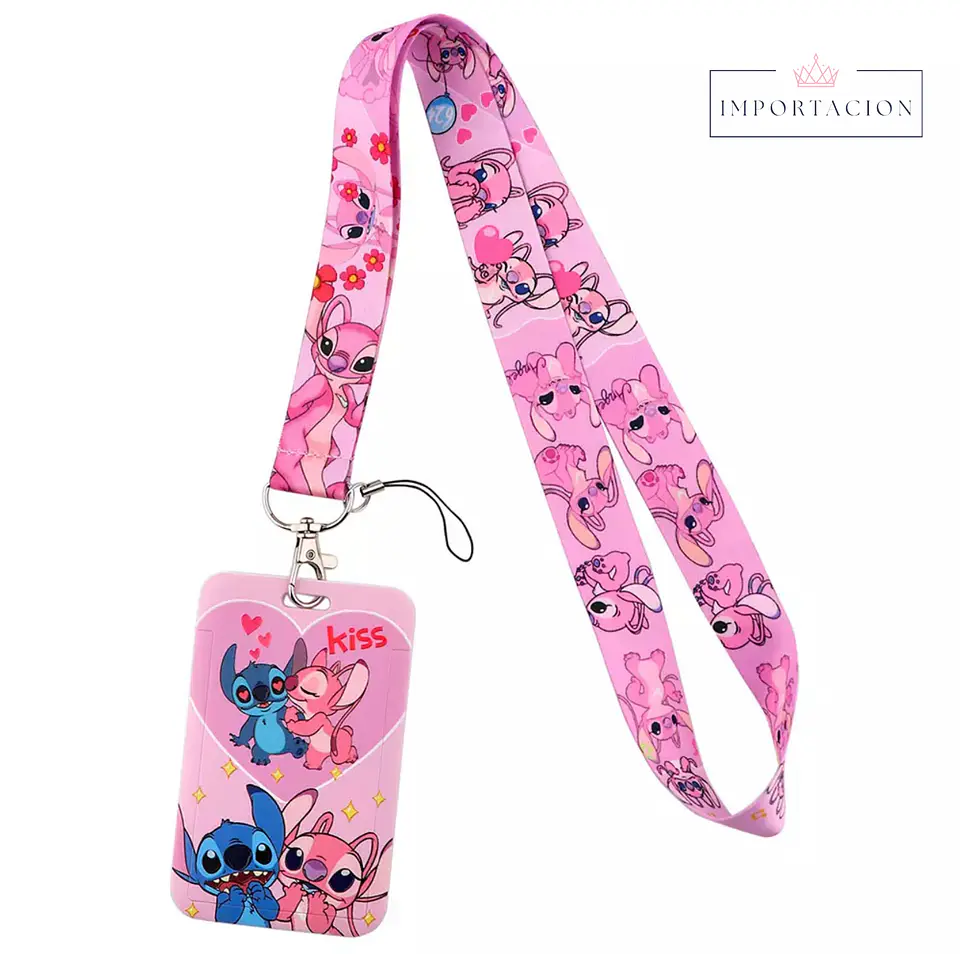 Preventa Portacredencial Vertical + Lanyard Stitch Y Angel 1