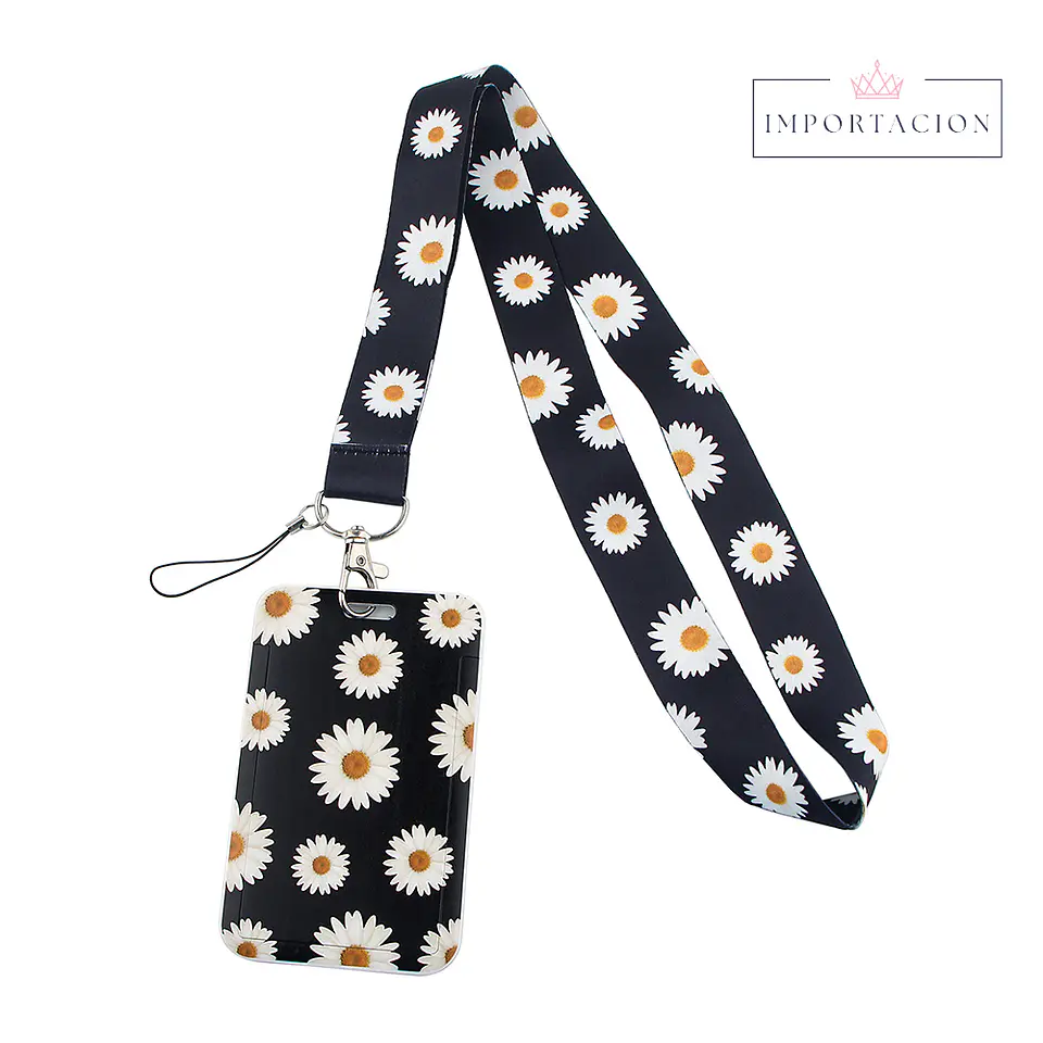 Preventa Portacredencial Vertical + Lanyard Girasoles 1