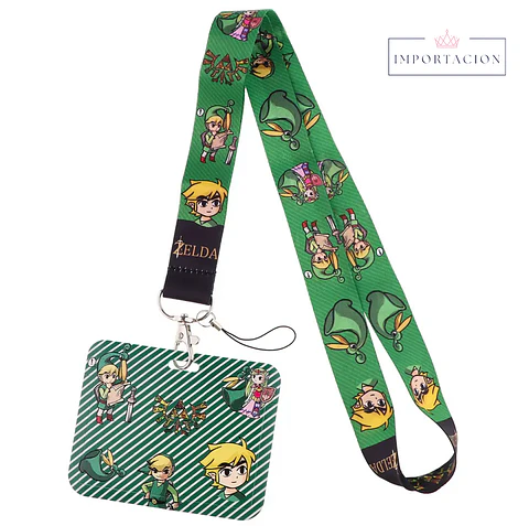 Preventa Portacredencial Horizontal + Lanyard Zelda