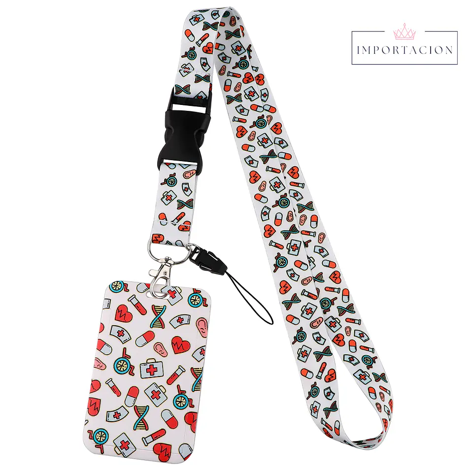 Preventa Portacredencial Vertical + Lanyard Enfermeros 2 Colores 2