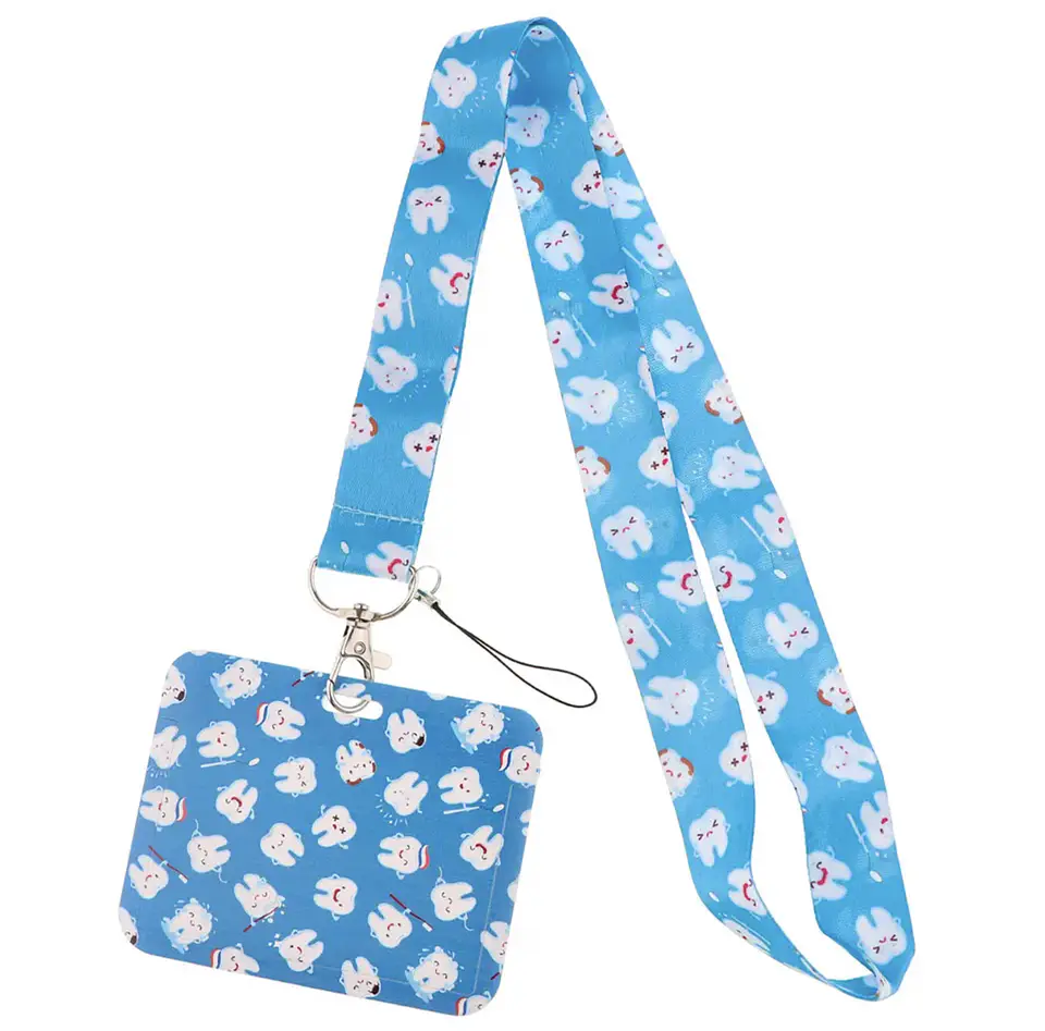 Preventa Portacredencial Horizontal + Lanyard Dentistas 3 Colores 3