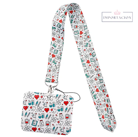 Preventa Portacredencial Horizontal + Lanyard Doctores
