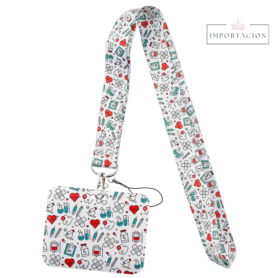 Preventa Portacredencial Horizontal + Lanyard Doctores 1