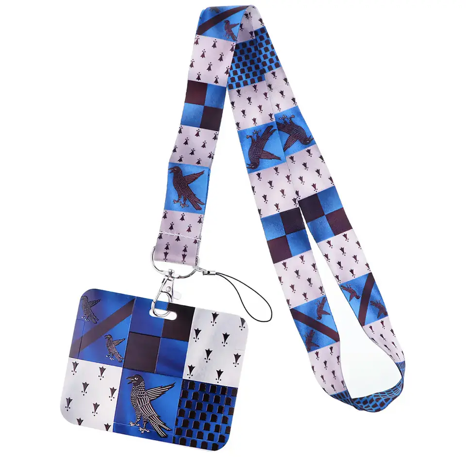 Preventa Portacredencial Horizontal + Lanyard Casas Hogwarts Harry Potter 4