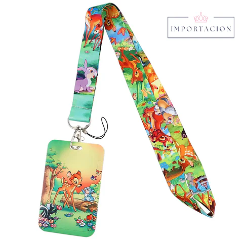 Preventa  Portacredencial Vertical + Lanyard Bambi 