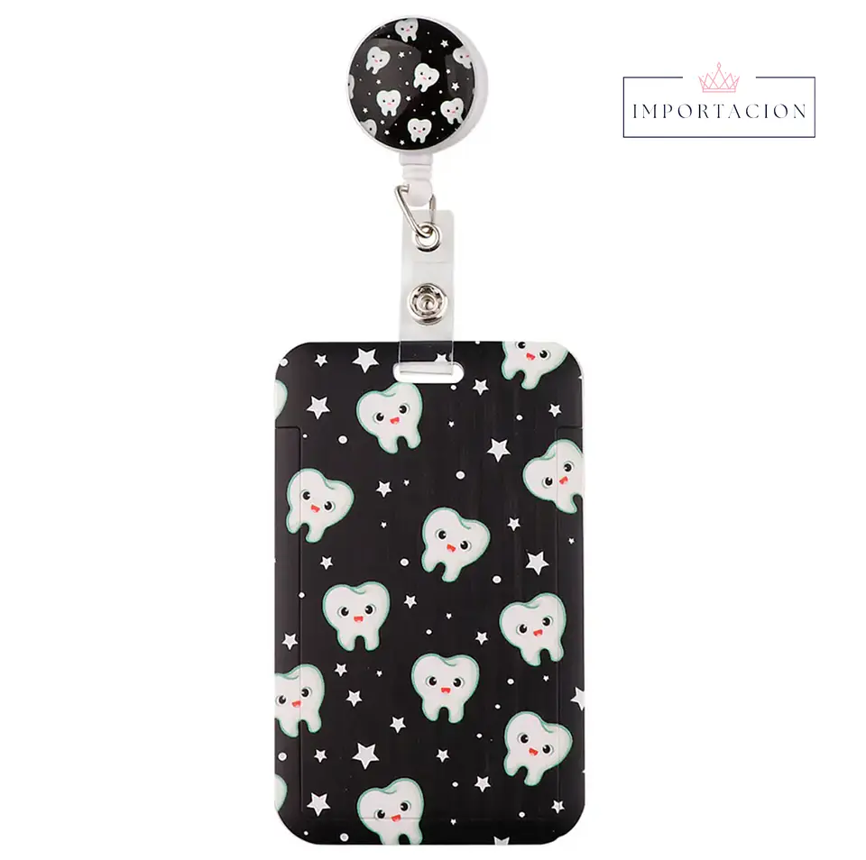 Preventa Portacredencial Vertical + Hebilla Retractil Dentista 1