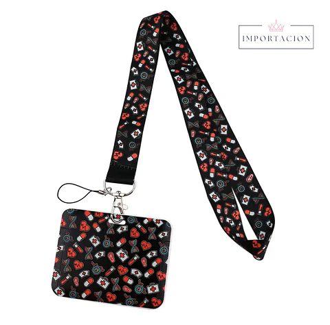 Preventa Portacredencial Horizontal + Lanyard Enfermeros 