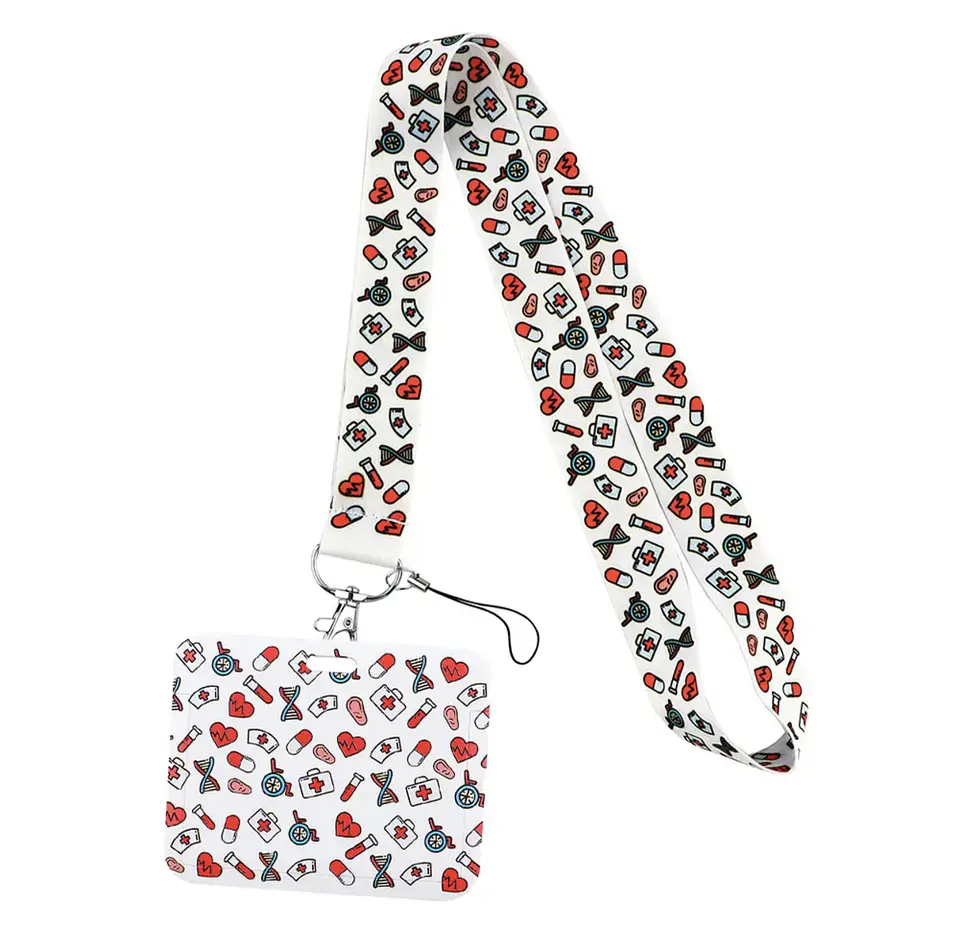 Preventa Portacredencial Horizontal + Lanyard Enfermeros  3