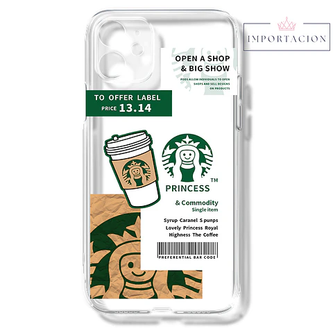 Preventa  carcasa iPhone Café Starbuck's