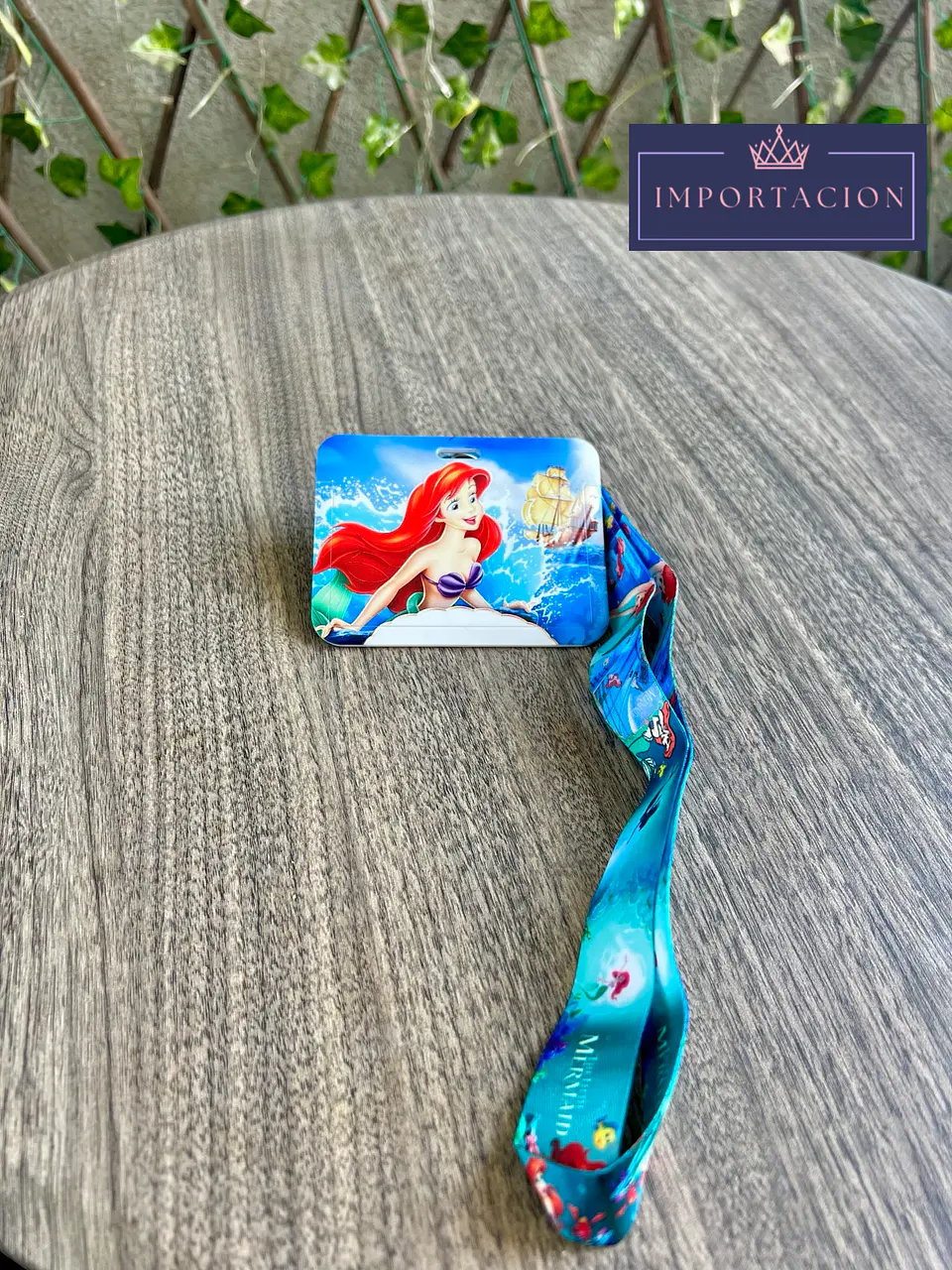 Preventa Portacredencial Horizontal + Lanyard La Sirenita 1