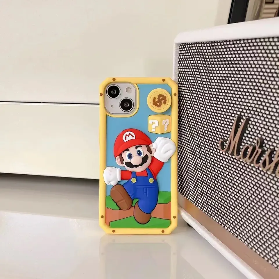 Preventa Carcasa Iphone Mario Bros 3D 2