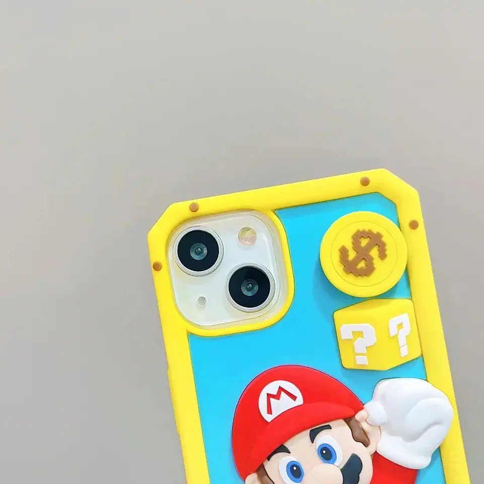 Preventa Carcasa Iphone Mario Bros 3D 3