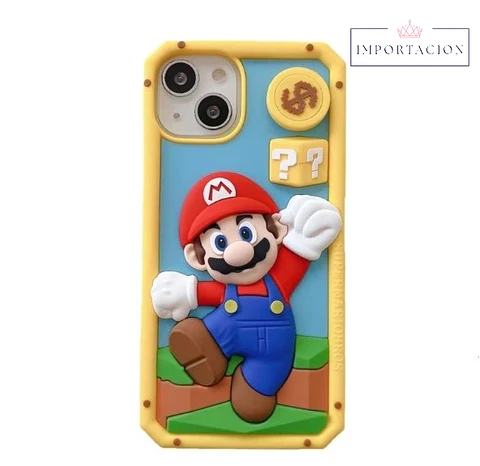 Preventa Carcasa Iphone Mario Bros 3D