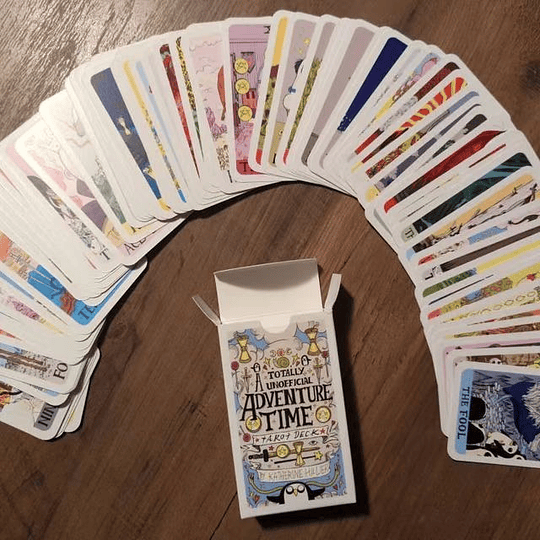 Preventa Cartas Tarot Hora de Aventura caja de carton
