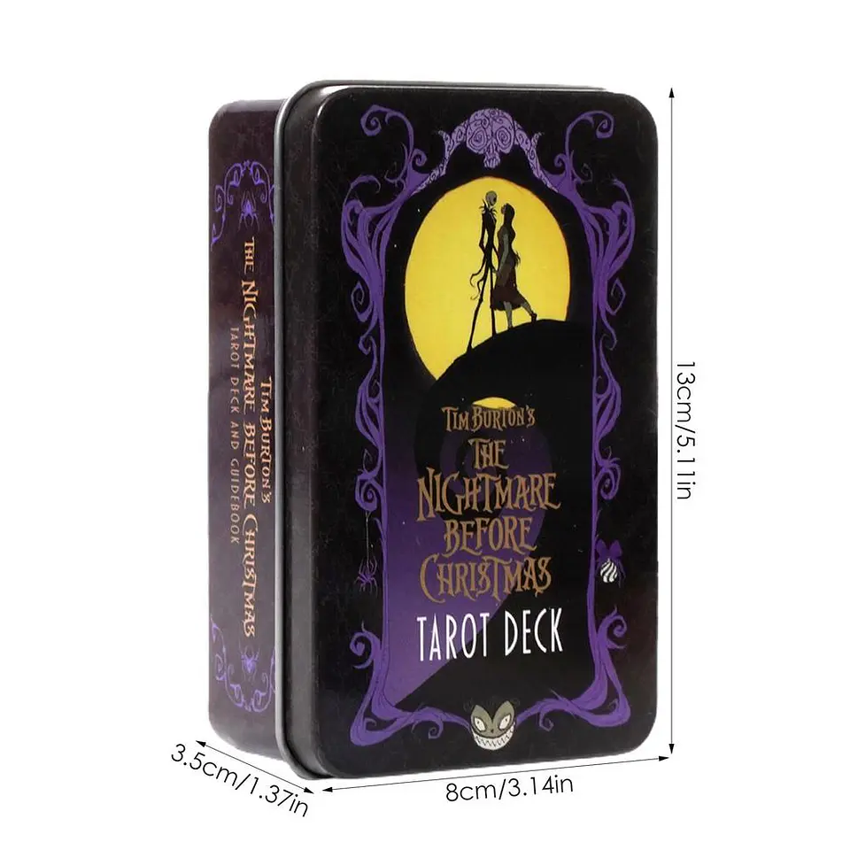 Preventa Cartas Tarot Jack The Nightmare Before Christ Caja De Metal 4