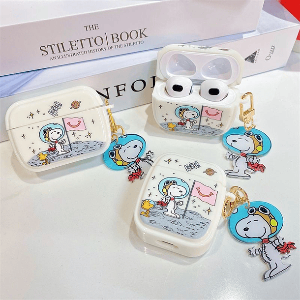 Preventa Carcasa AirPods Snoppy Astronauta 5