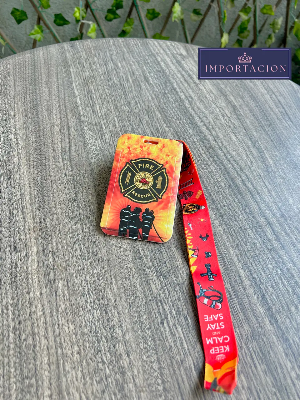 Preventa Portacredencial Vertical + Lanyard Bomberos  1