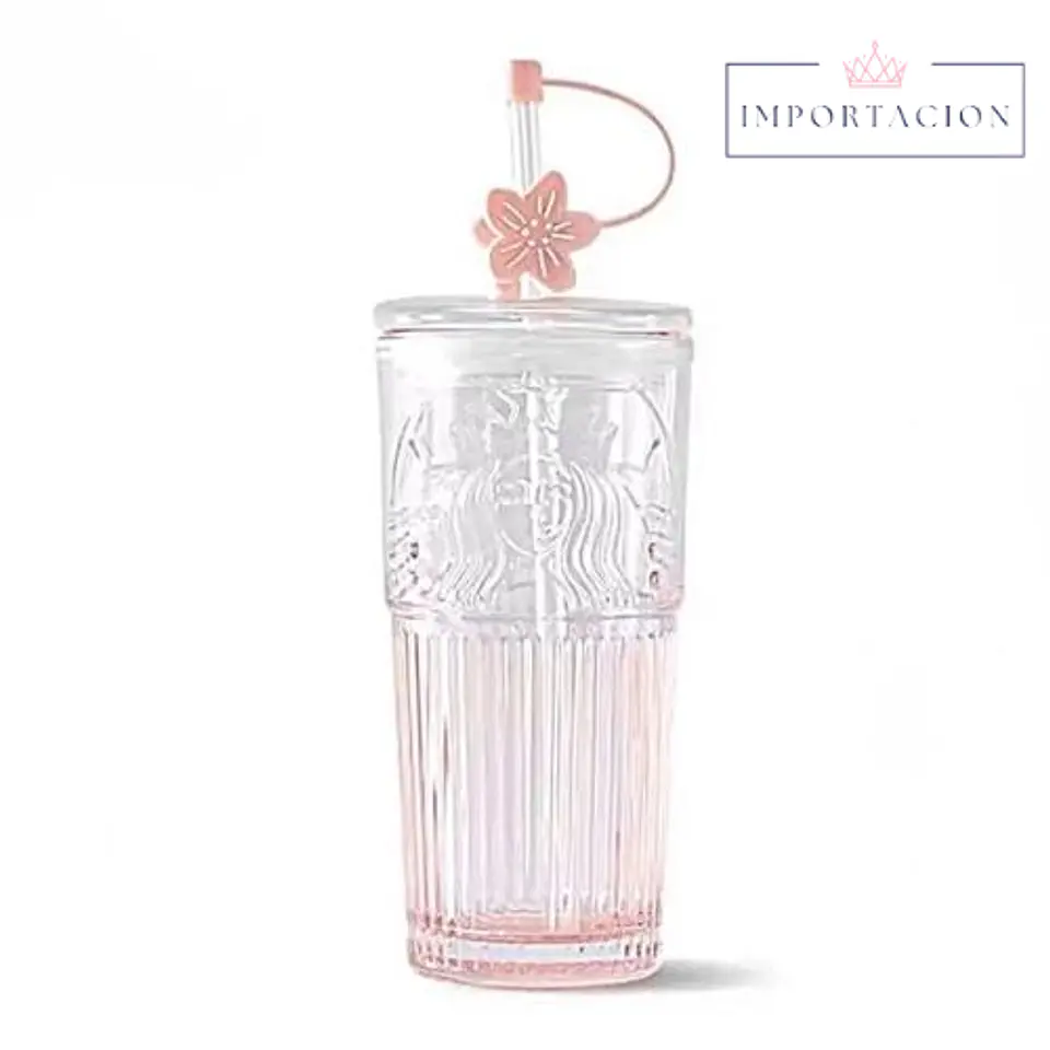 Preventa Vasos Vidrio Modelo Coreano Starbucks 600ML con Bombilla. 9