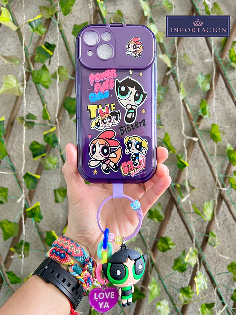 Preventa  Carcasa iPhone Chicas Superpoderosas + colgante 3D