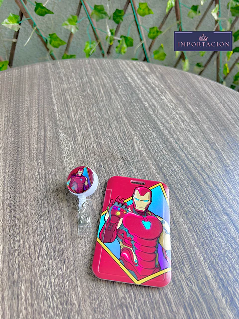Preventa Portacredencial+ Hebilla Retractil Iron Man