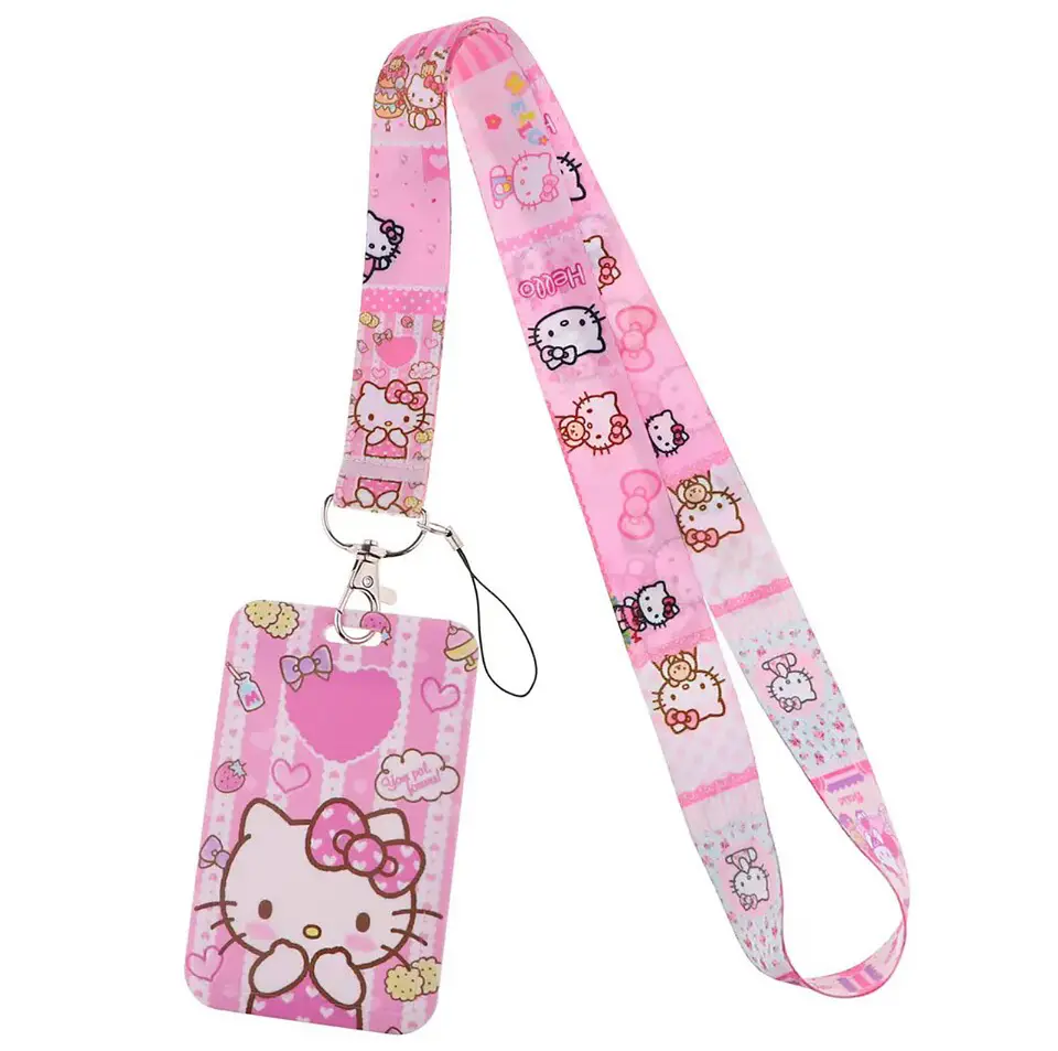 Preventa Portacredencial Vertical + Lanyard Hello Kitty 2