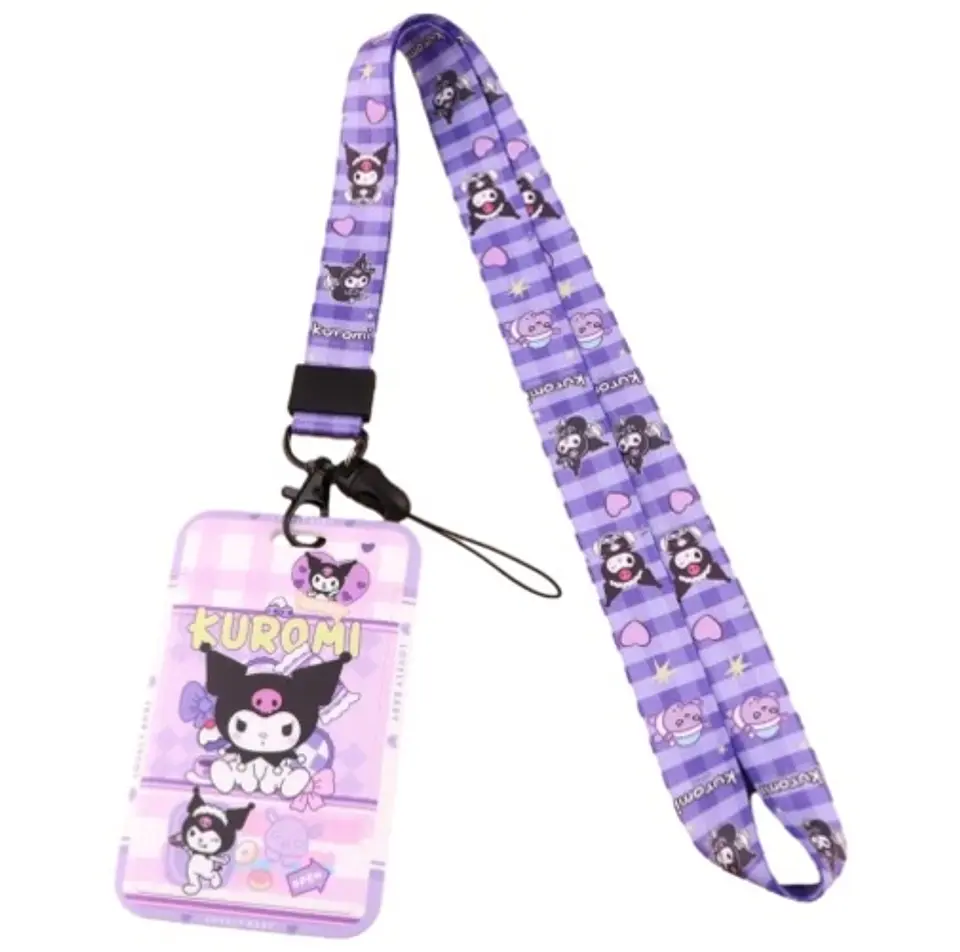 Preventa Portacredencial Vertical + Lanyard Kuromi 3