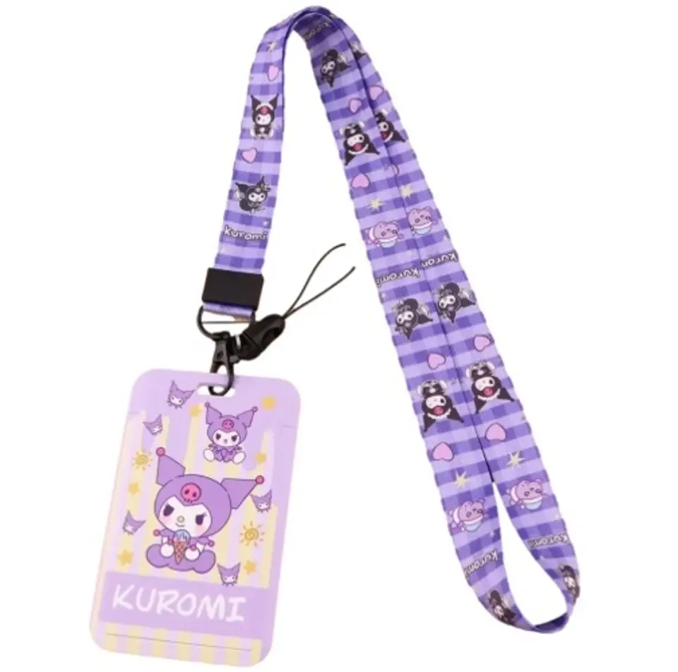Preventa Portacredencial Vertical + Lanyard Kuromi 4