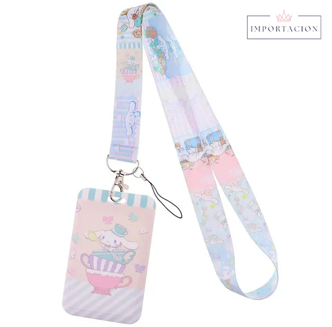 Preventa Portacredencial Vertical + Lanyard Cinnamoroll