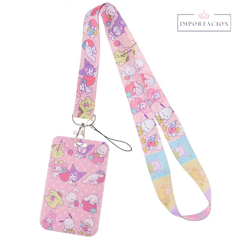 Preventa Portacredencial Vertical + Lanyard San Rio