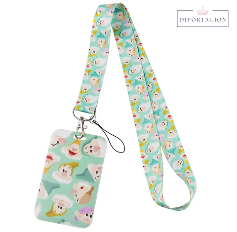 Preventa Portacredencial Vertical + Lanyard Enanos Blancanieve