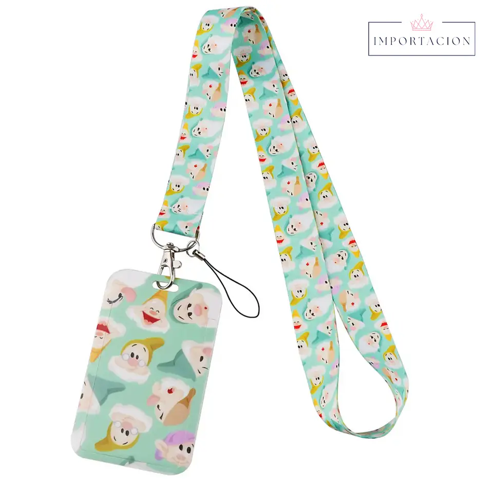 Preventa Portacredencial Vertical + Lanyard Enanos Blancanieve 1