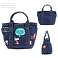 Preventa Bolso De Mano Snoppy Mezclilla Jeans - Miniatura 7