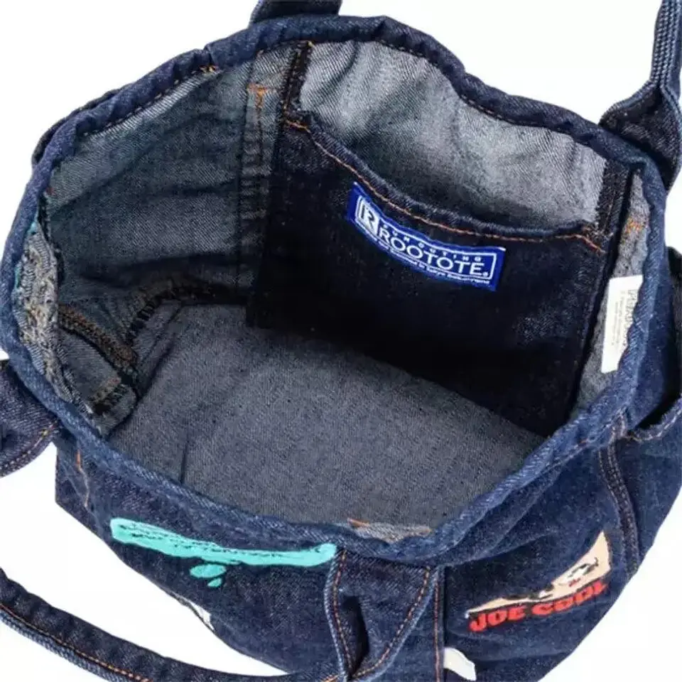 Preventa Bolso De Mano Snoppy Mezclilla Jeans 12