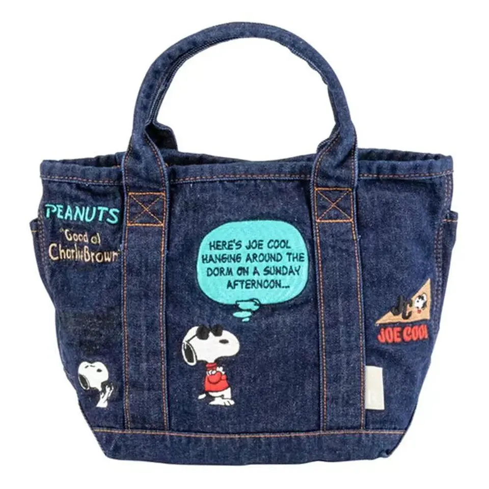 Preventa Bolso De Mano Snoppy Mezclilla Jeans 8