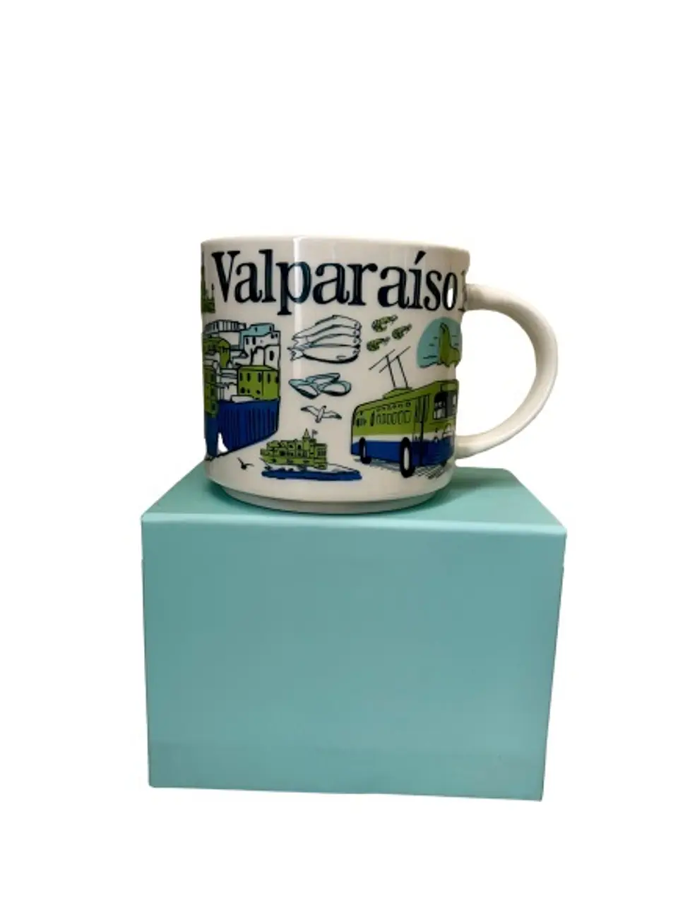 Taza Mug Starbucks Valparaiso Chile 414 ml 5