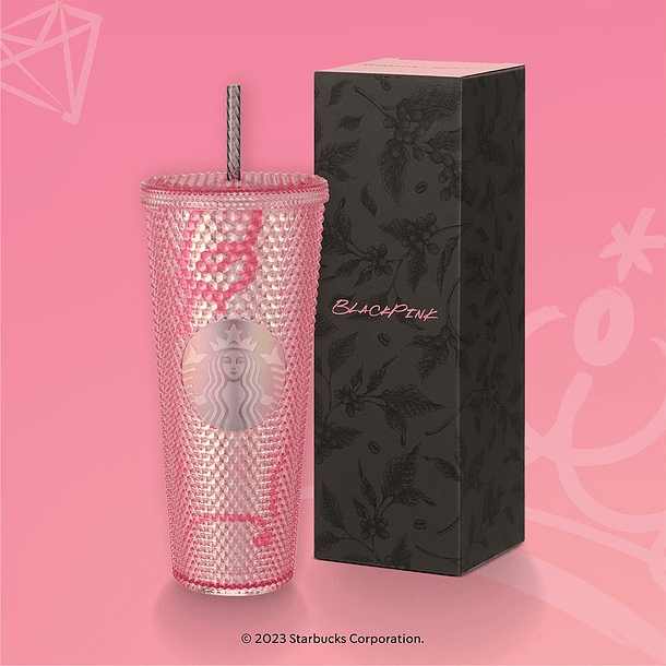 Preventa Vaso Tumblr Diamonds BlackPink Starbucks 710ml 7